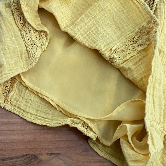 Mustard Bohemian Shorts - Picture 5 of 7